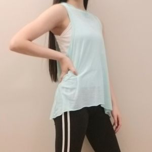XERSION Teal Hooded Tank Top